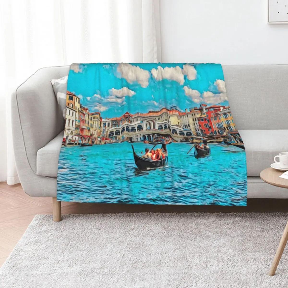 Venice Grand Canal Throw Blanket heavy to sleep sofa bed Retros Giant Sofa Custom Soft Beds Blankets