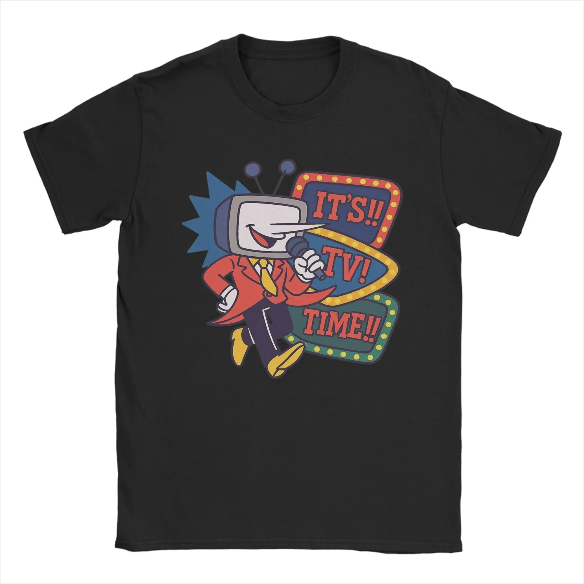 

Забавная футболка Тенна «Это ТВ Время» для мужчин и женщин, потрясающая футболка из 100% хлопка, футболка Deltarune, одежда с короткими рукавами, идея подарка