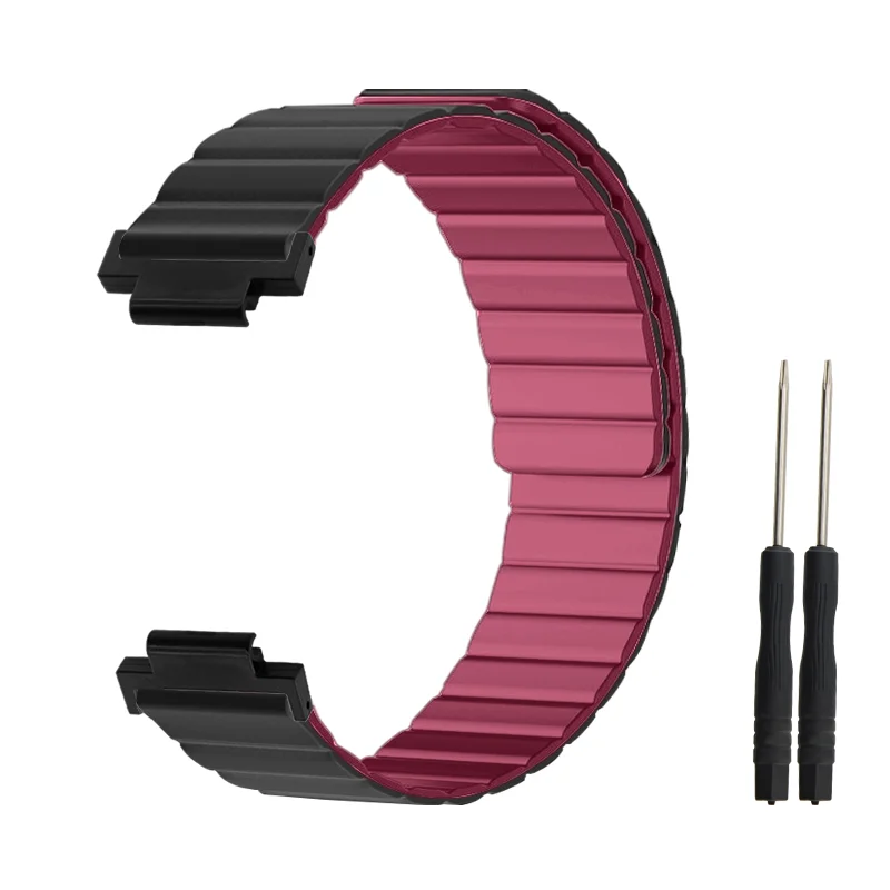 

Upgraded Magnetic Watch Band For Garmin Watch 235 Lightweight Silicone Quick Release Replacement Adjustable Wristband Men Women