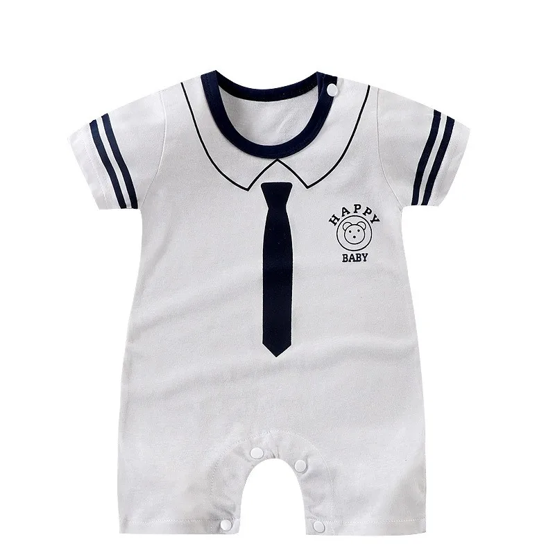 Zomer Bebe Romper Baby Meisje En Jongen Kleding 0 Tot 12 Maanden Baby Kostuum Baby Kleding Cartoon Schattige Jumpsuits Katoen