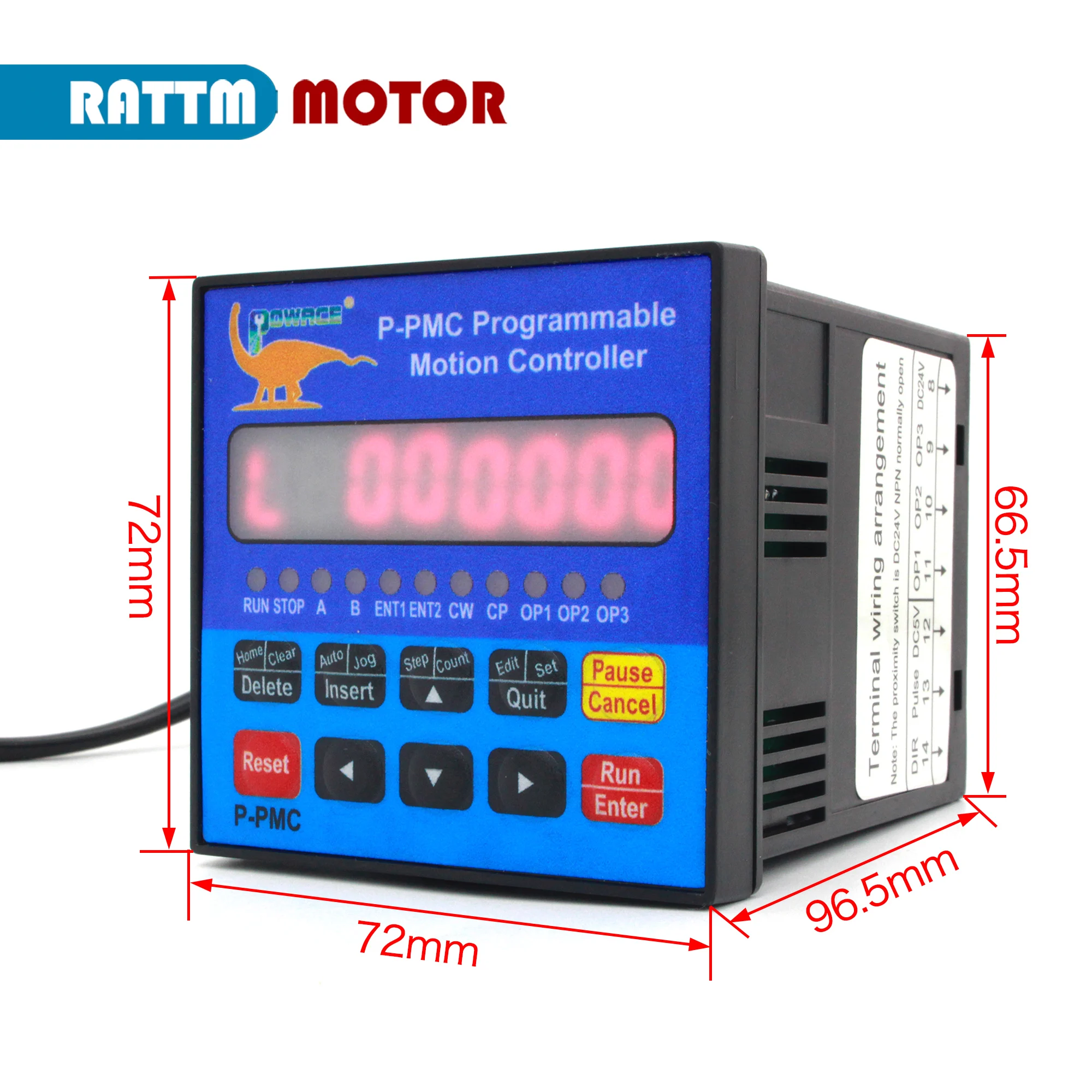 P-PMC Single Axis Programmable Motion Controller Servo Stepper Motor Driver 40Khz Output Rattm motor