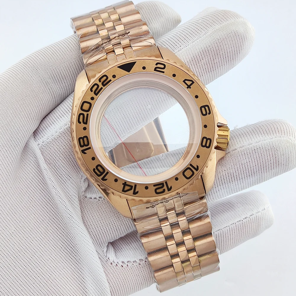 Boîtier de montre de luxe pour hommes, 40mm, SKX007, NH35, adapté au cadran 28.5mm, boîtier étanche en verre saphir