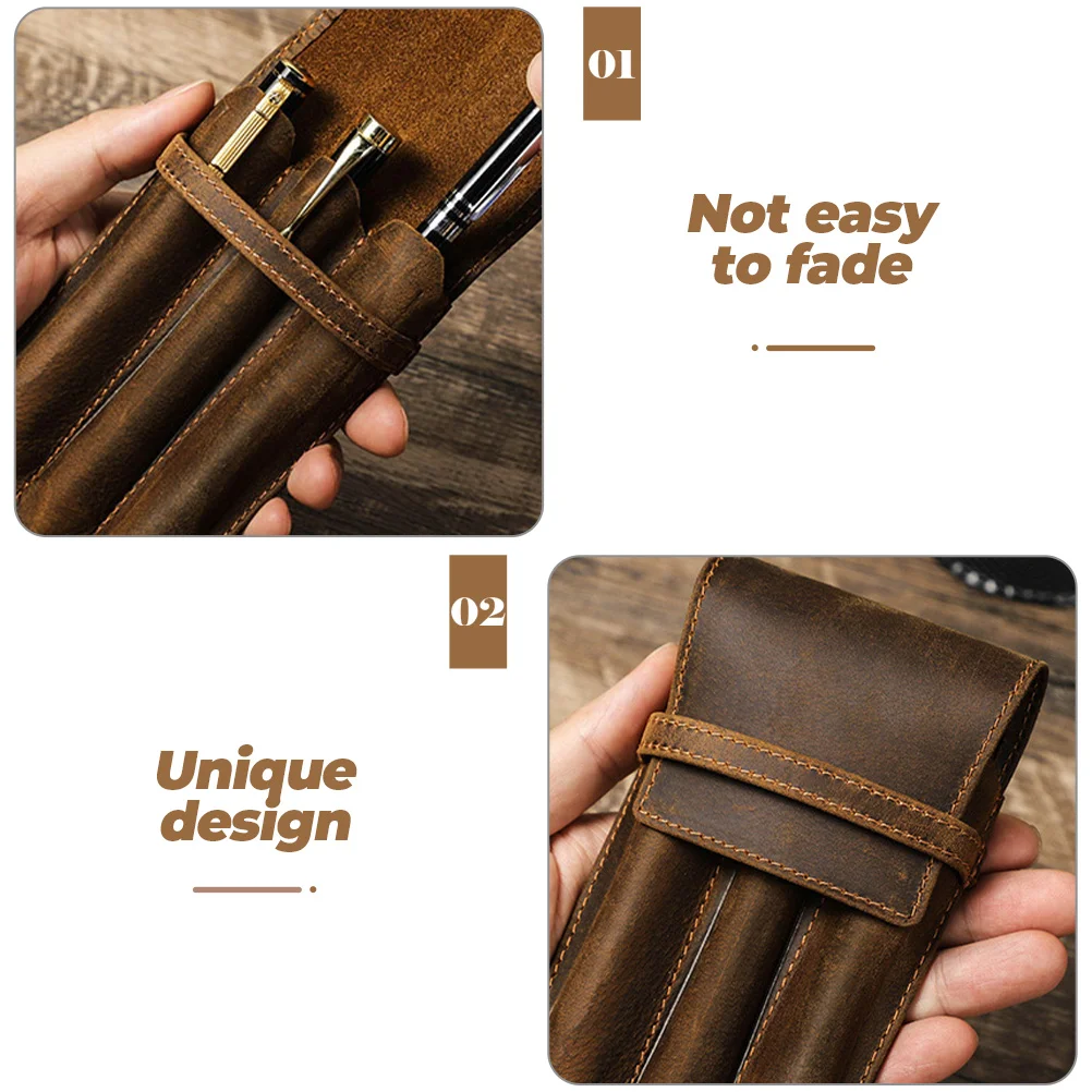

Pencil Case Box Large Capacity Bags Mini Fountain Accessories Mark Storage Coffee Sleeve Protective Pouch Student