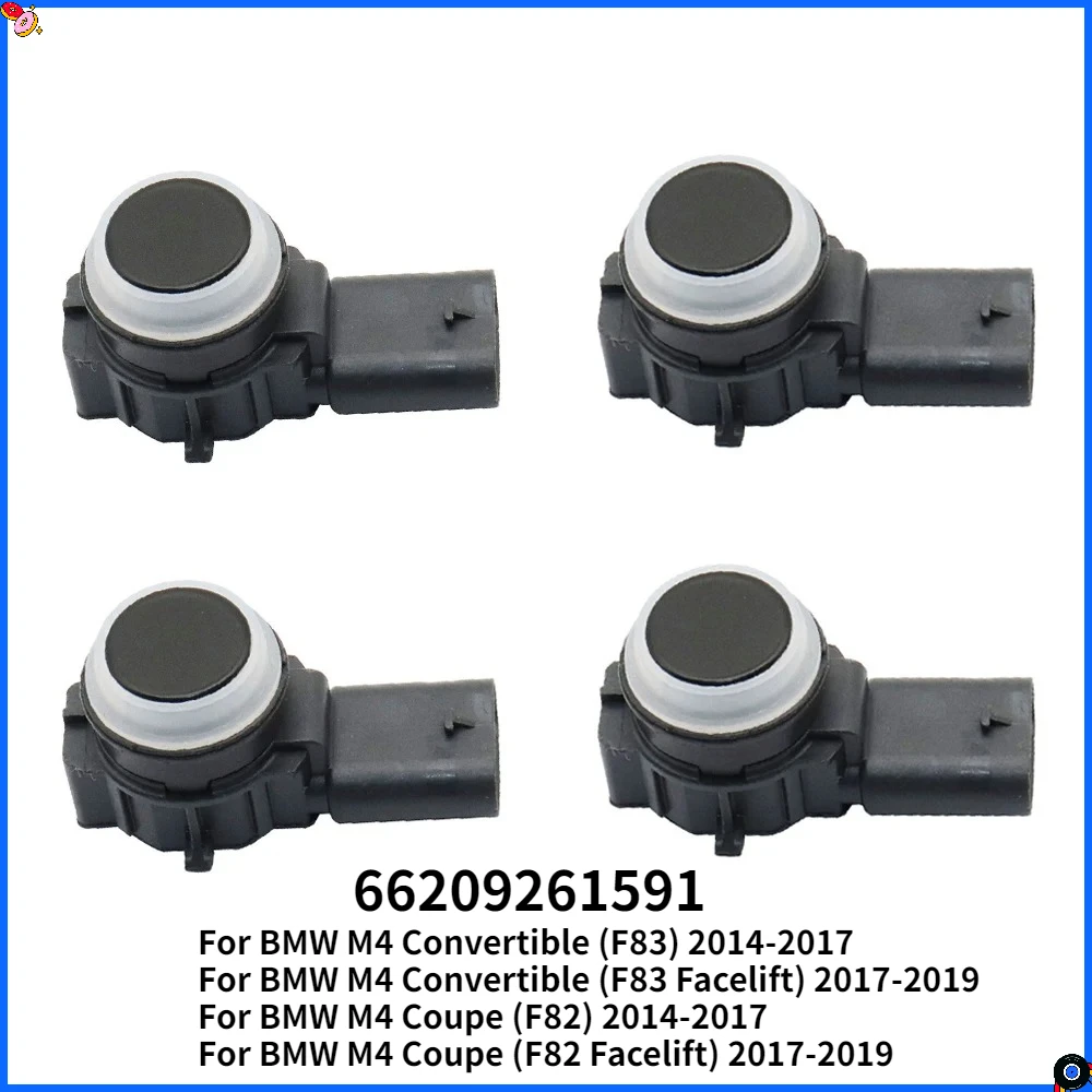 66209261591 NEW Parking Sensor 4pcs For BMW 1 2 3 4 Series M3 M4 Convertible Coupe 2014-2019 66209261582 66209261584 66209261585