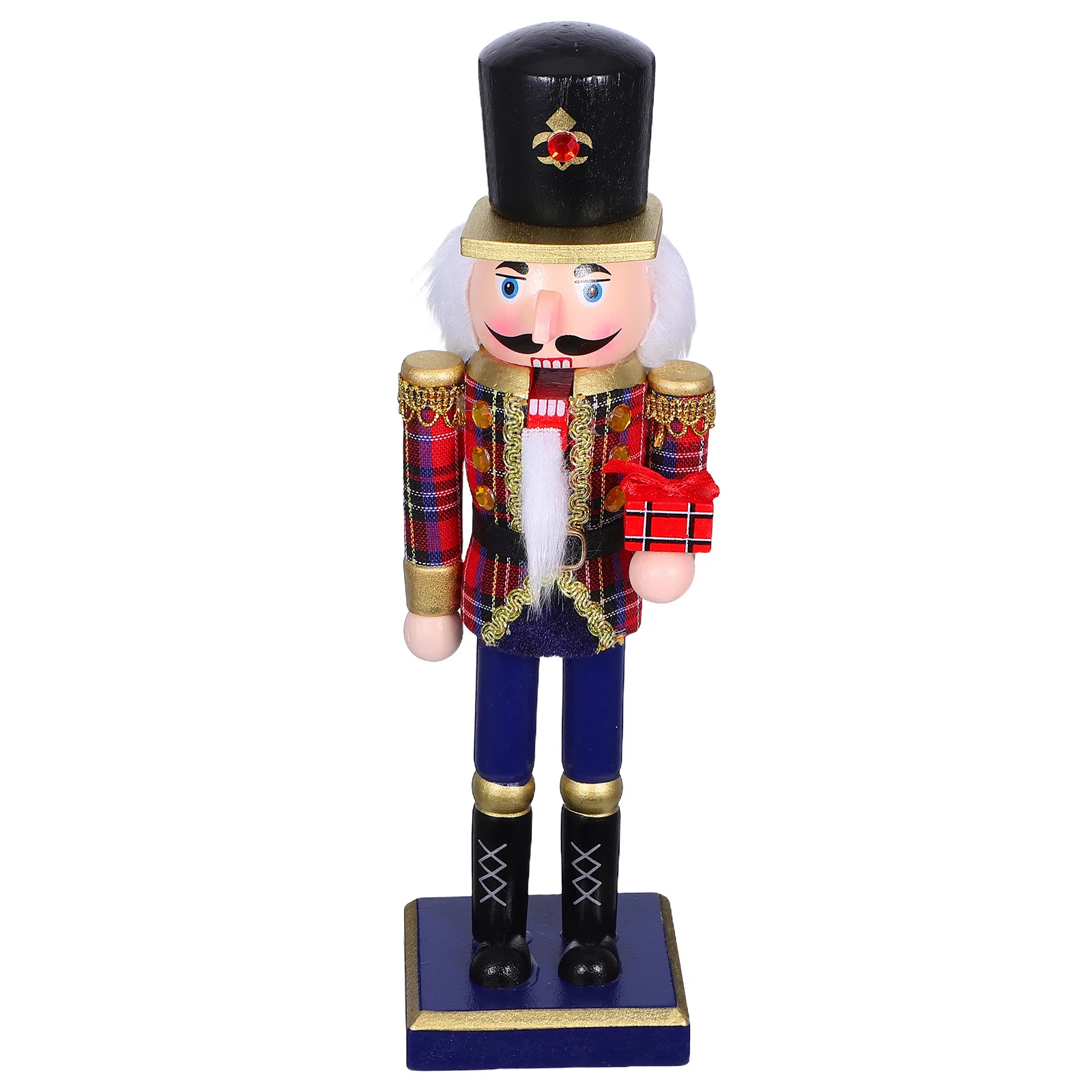 

25Cm Wooden Nutcracker Soldier Decoration Traditional Christmas Ornament Festive Holiday Home Decor Shelf Table Display