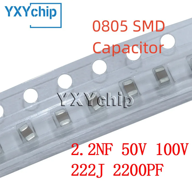 50PCS 0805 2.2NF 50…