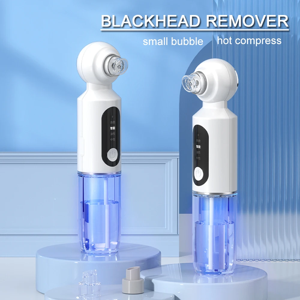 

Blackhead Remover Vacuum Facial Cleaning Pore Acne Pimple Removal Water Cycle black Head Remover With Hot Compress Function