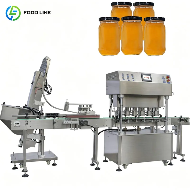 Industrial Bottle Capper Automatic Capping Machine Rotary Screw System Customized