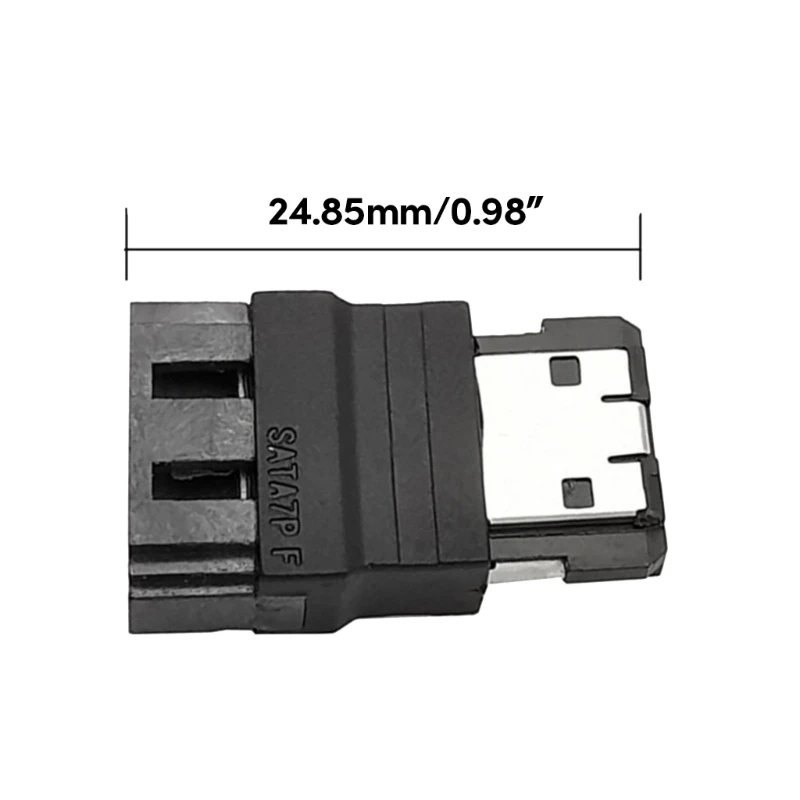 1PC SATA to eSATA Male Aapter PS3Unlimited Upgraded SSD internal to External Hard Disk Cable 7P SATA 896C