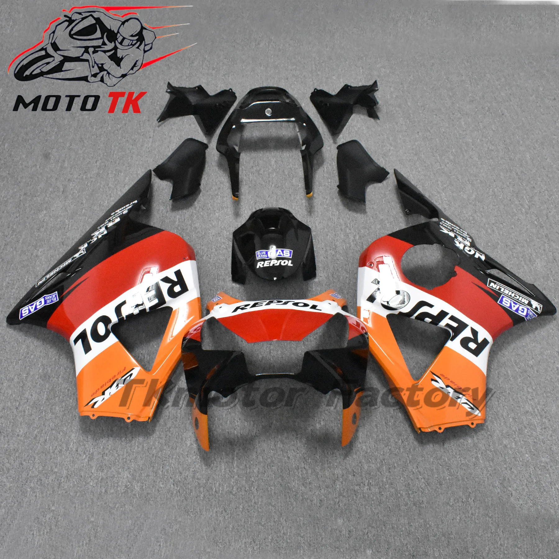 Glossy black burning red flame bodyworks for CBR 900RR 2002 2003 fireblade ABS fairings kit CBR 954 RR CBR 900RR 02 03