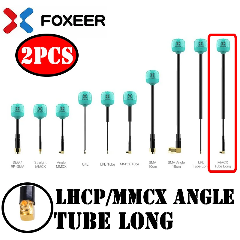 NONE 2PCS Foxeer Lollipop 4 Plus FPV Antenne 5,8G 2,6 DBI RHCP LHCP SMA RPSMA UFL MMCX FPV Omni LDS Antenne für FPV Racing Drone 8
