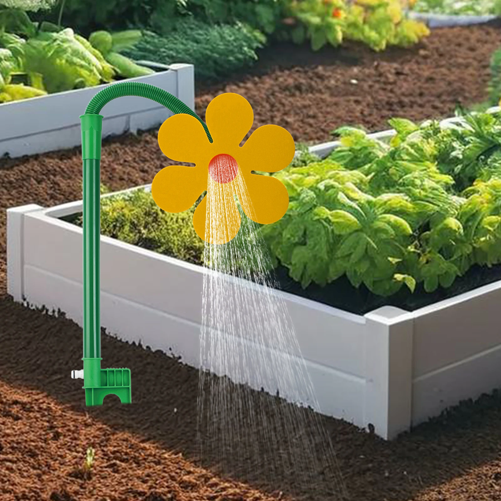 360Degree Rotatable Flower Sprinklers Easy Installation Stability for Yard Watering Kids Pets Playing Out Activities