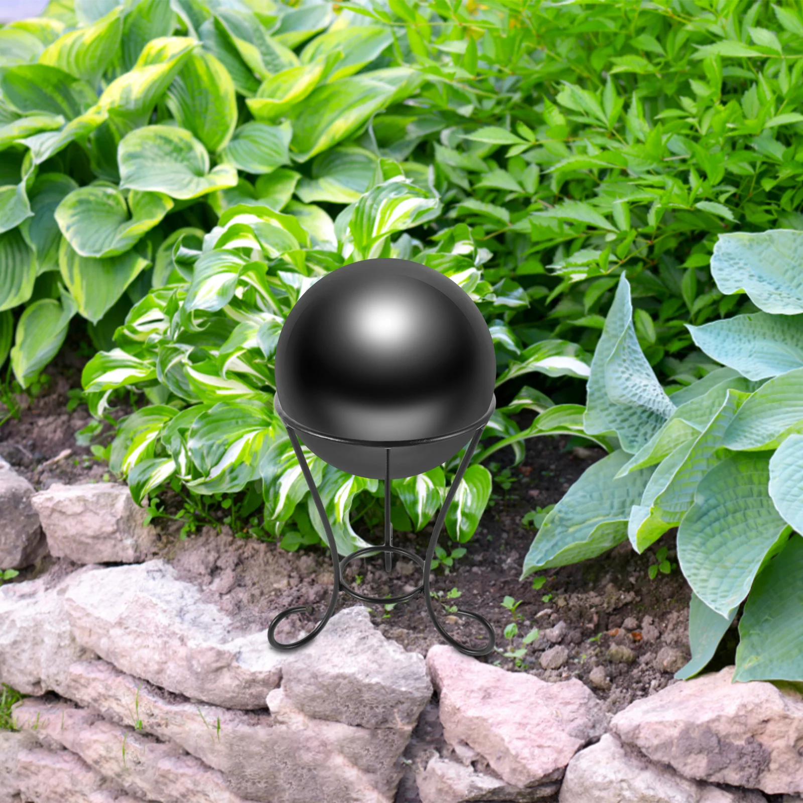 

Metal Garden Sphere Stand Black Decorative Base for Outdoor Gazing Ball Holder Stable Garden Display Rack Ball Holder for Yard
