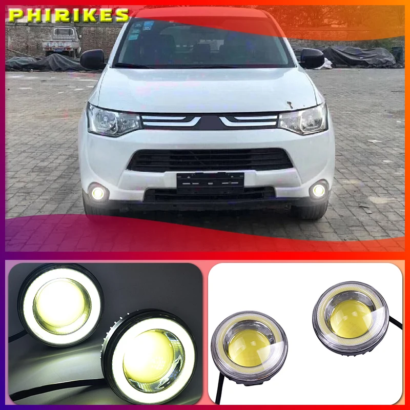 

For Mitsubishi Outlander 2013 2014 2015 LED DRL Daytime driving Running Lights Daylight Waterproof Fog Head Lamp white