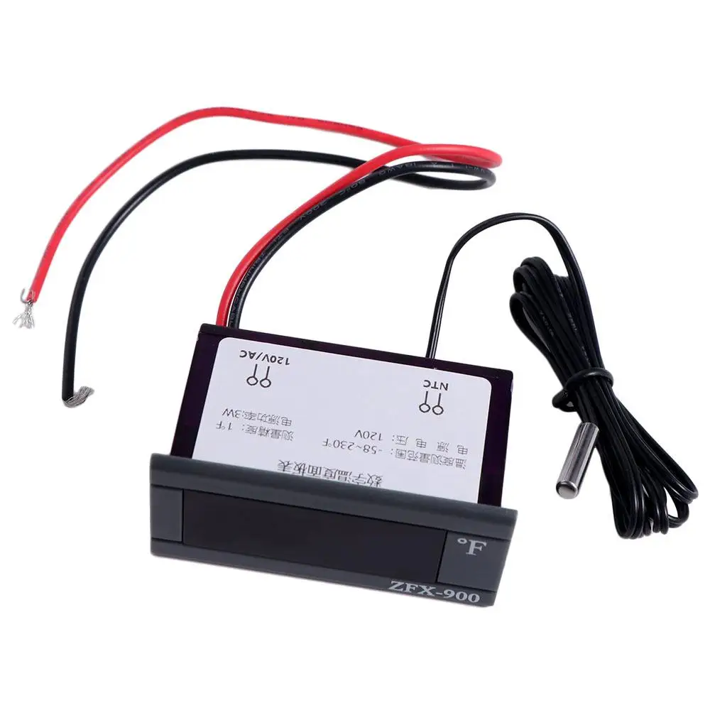 Intelligent Embedded Temperature Meter 220V Digital Temperature Display Panel with Sensor LED Panel Meter Temperature Controller