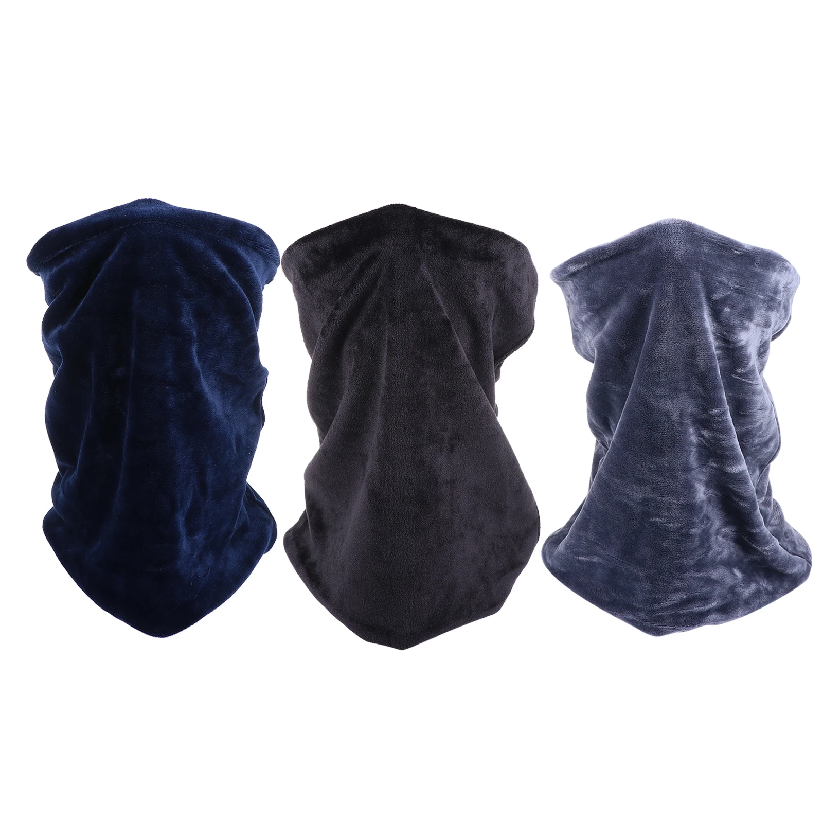 

3 Pcs Scarf Warm Neck Gaiters Neckerchief Acrylic Soft Furry Comfortable Fashionable Long Lasting Cold Weather