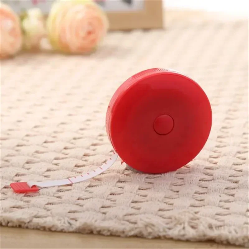 150CM Mini Measuring Tape Measure Retractable Metric Belt Colorful Portable Ruler Centimeter Inch Children Height Ruler