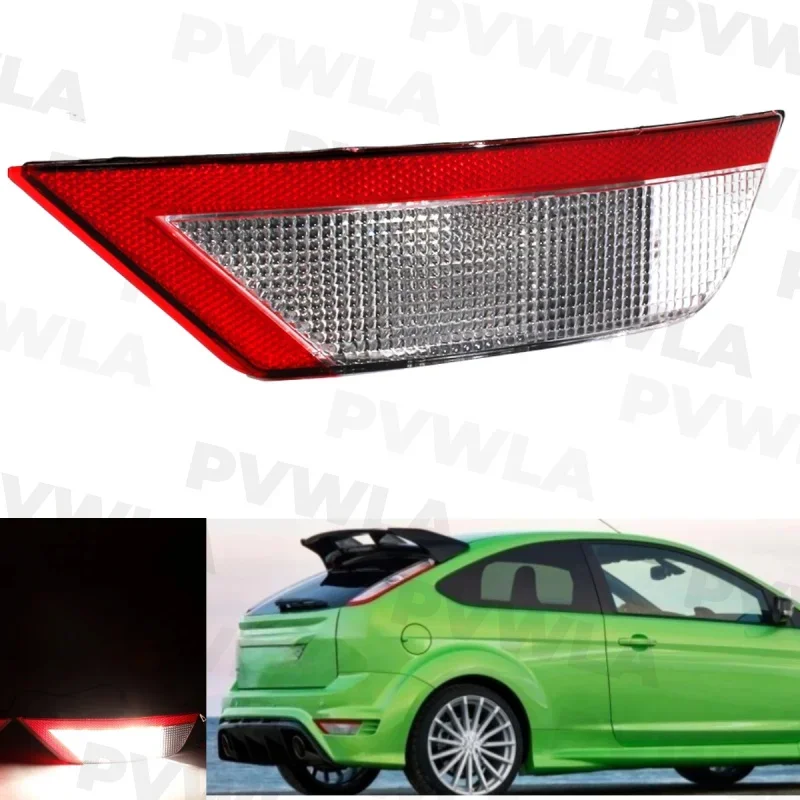 

For Ford Focus 2008 2009 2010 2011 2012 Right Side Rear Bumper Reflector Light Lamp With Halogen Bulbs Car accessories