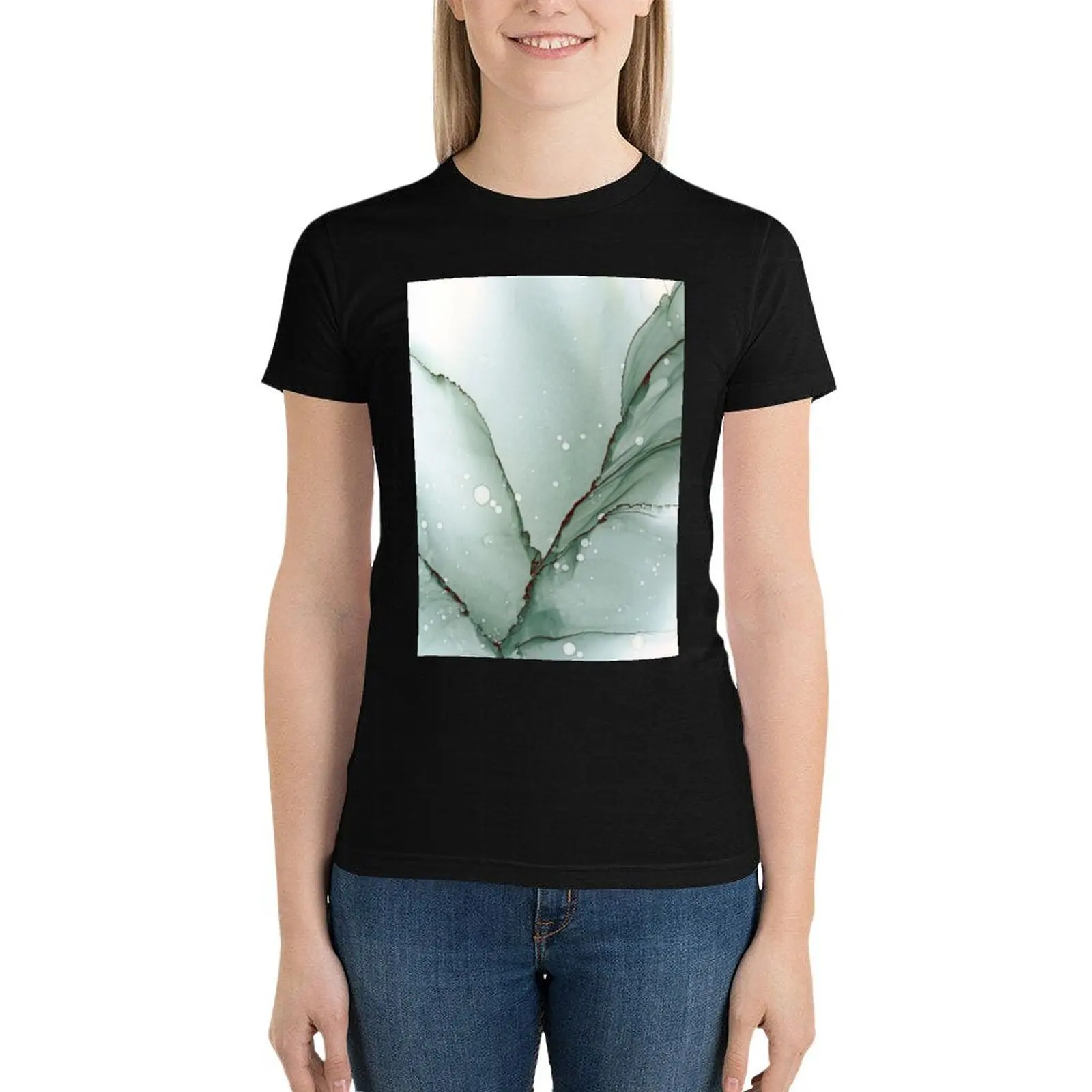 

Silent - Mixed Media Art T-Shirt Aesthetic clothing korean fashion hippie clothes womans clothing