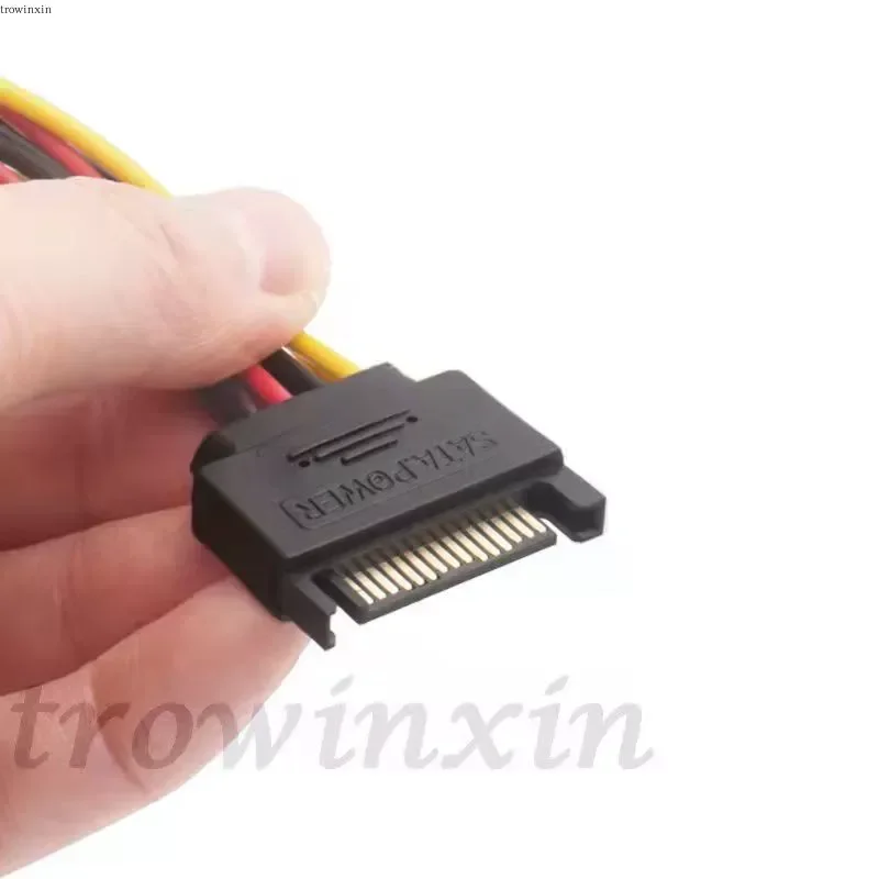 for SATA 1.2 Power Extension Cable Serial Data Cord for Mechanical HDD and SSD Hard Drive Connection