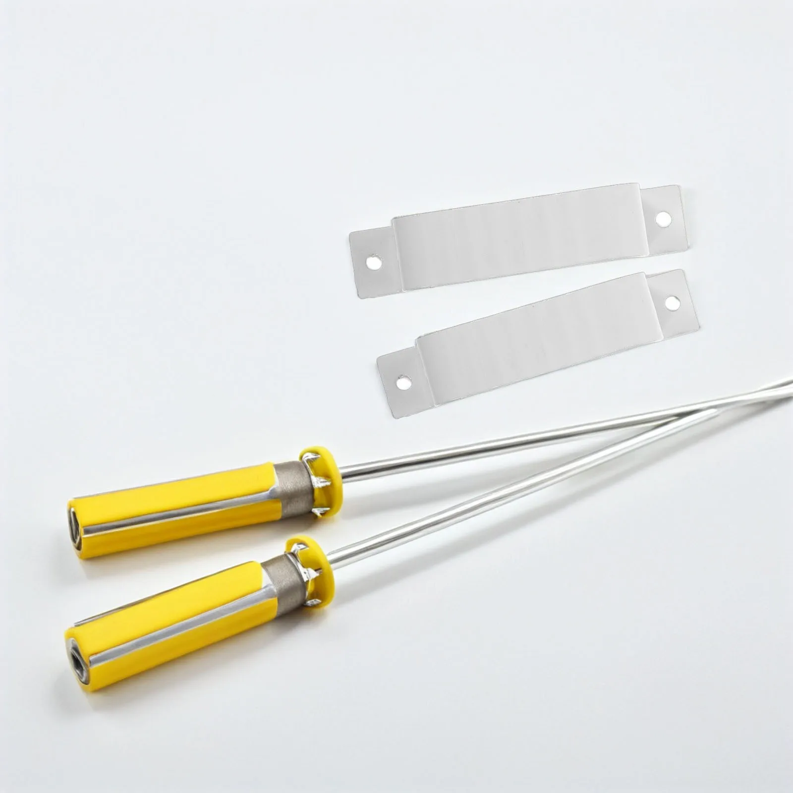 Clips para tuberías de agua de lluvia, abrazaderas de fijación cuadradas para canalones, soportes de bajante de Metal para sistema de drenaje exterior, hebillas de tuberías, 6 uds.