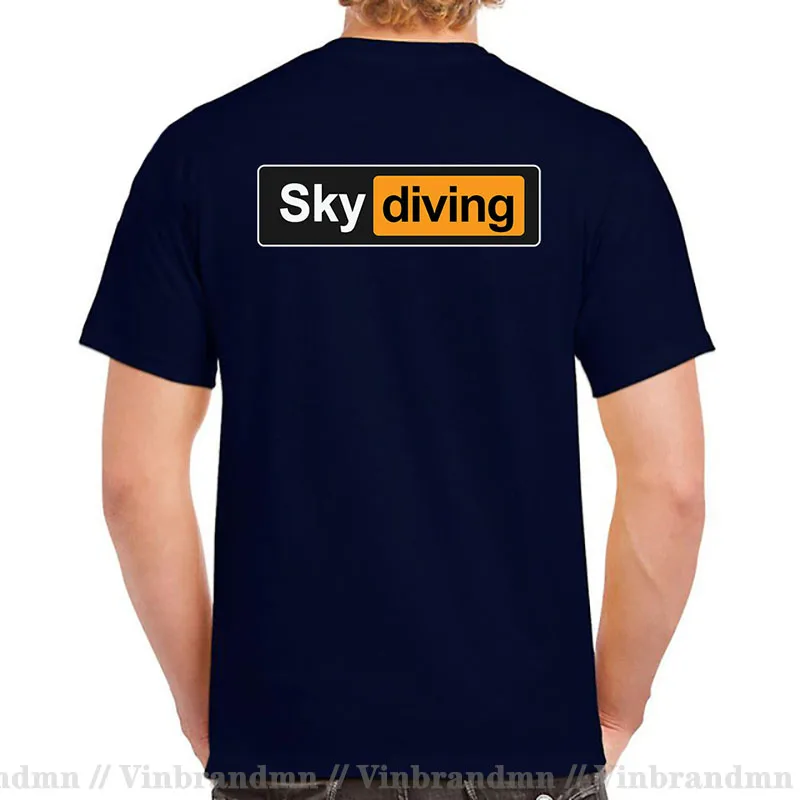 Funny Sky Diving T-Shirt Skydiving T Shirt Men Sky Diver Diving Tee Shirt Oversized S-6XL TShirt Risky Extreme Sports Clothing