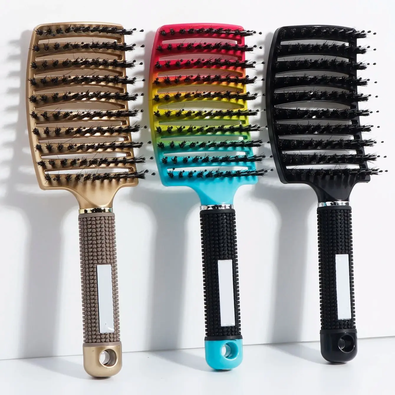 Hollow out massage comb, suitable for styling hair, versatile for both dry and wet hair,special for real hair wigs