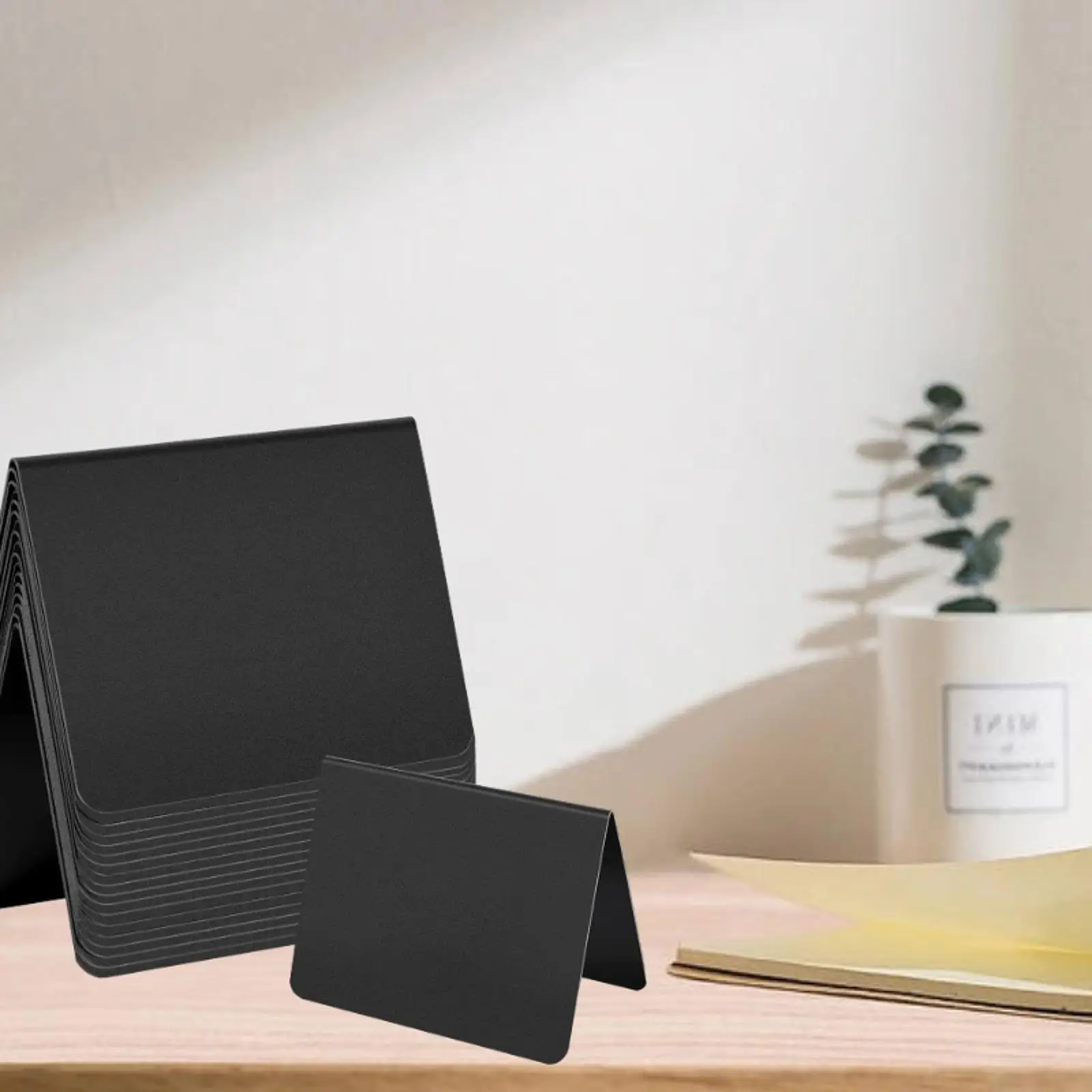 16x Mini Chalkboard Signs Table Sign Erasable Home Blackboard Small Chalk Board for Menu Christmas Table Numbers Foods Stand