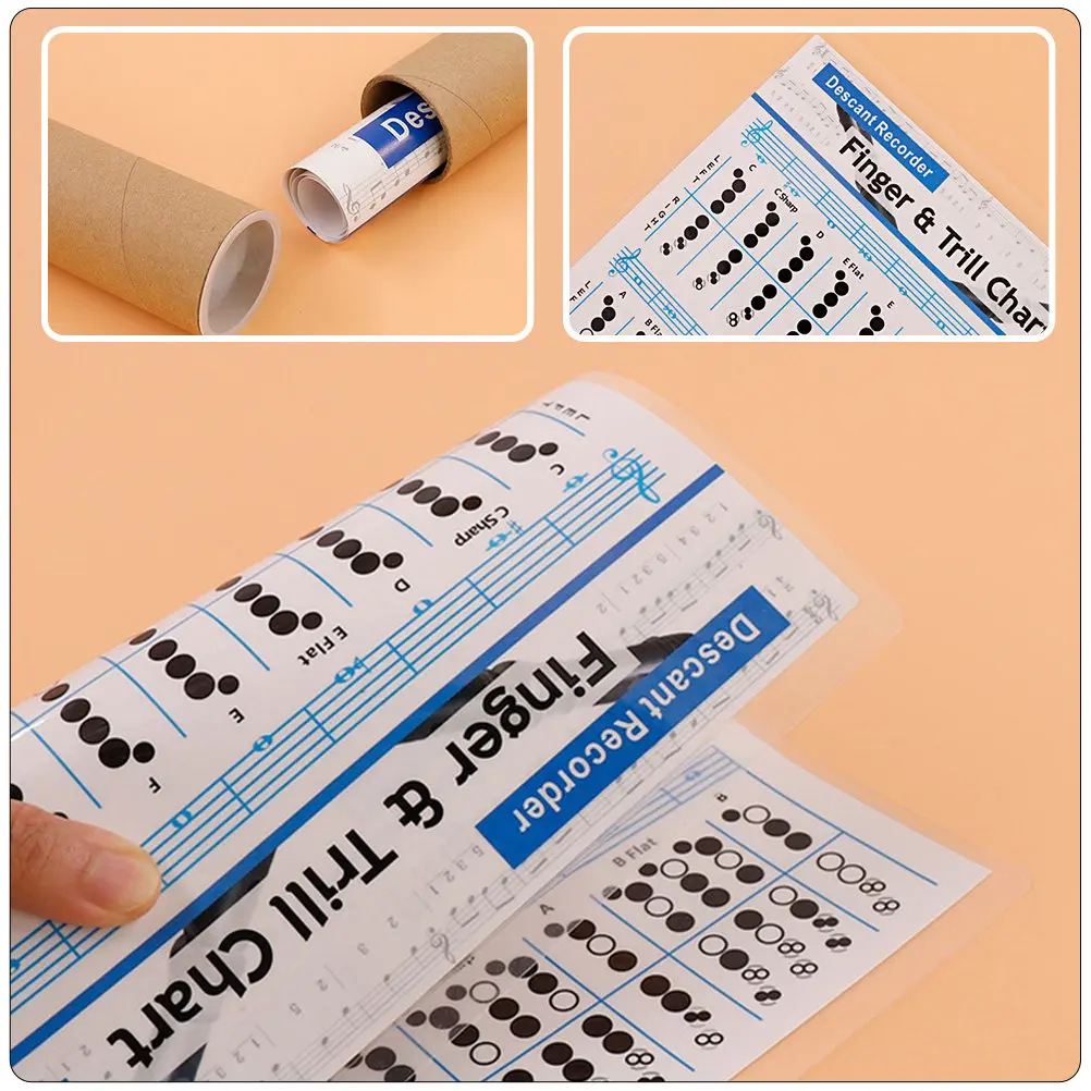 Clear Clarinet Chord Fingering Practice Sheet Professional Design Long Service Life Suitable for Novice and Experienced Players