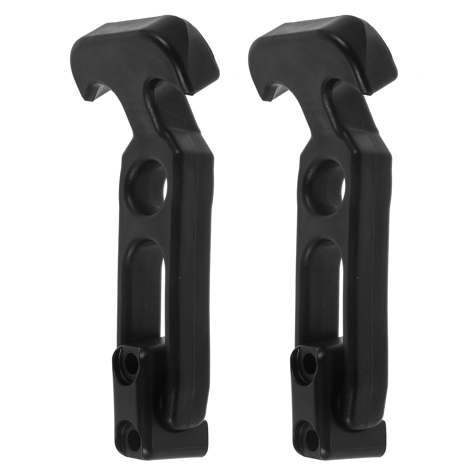 

2pcs Elastic Rubber Latch Heavy Duty Hood Catches Durable Boat Hatch Buckle Flexible Toolbox Hasp Black T-Handle Lock for Car