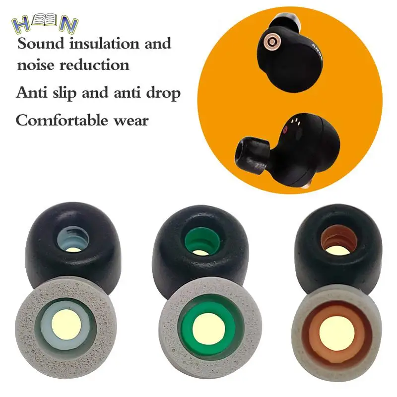 Hot sale 1pair Ear Tips For WF-1000XM4 Soft Silicone Protective Earbuds Anti-allergic Ear Plugs Avoid Falling Off Ear Pads Cover