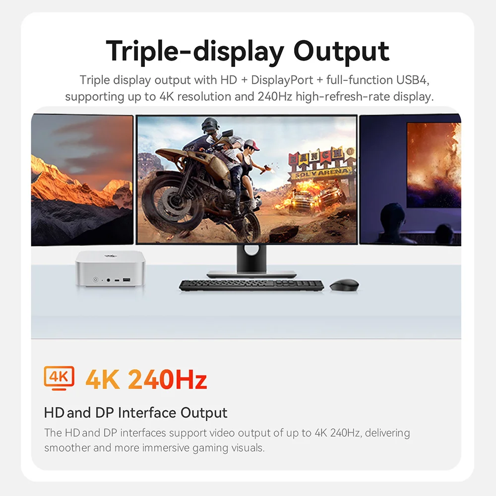 Beelink SER10 Max HX470 SER9 Pro AMD Ryzen AI9 HX370 Powerful AI PC 32G 1T SER8 8745HS 8845HS H255 Gaming PC Desktop Computer