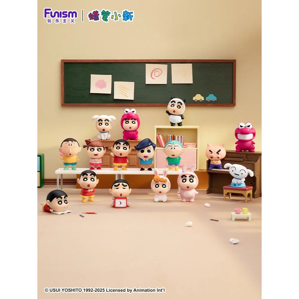 جديد الأصلي FUNISM تلوين شين تشان صندوق أعمى Nohara شيرو الوقت كبسولة سلسلة لطيف حلية هدايا عيد ميلاد لمحبي أنيمي