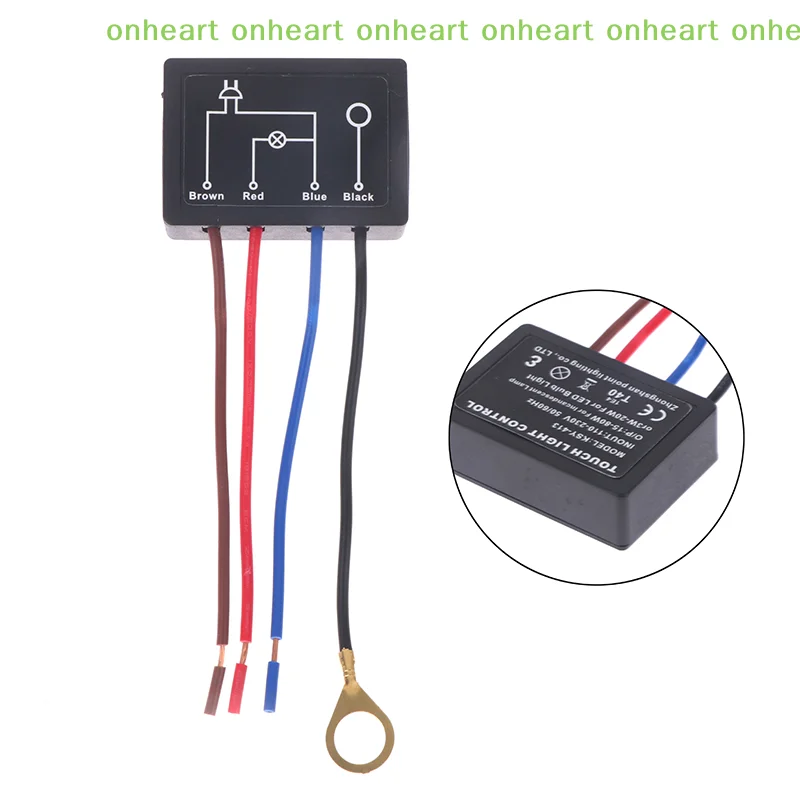 

[C]Compatible With Incandescent Lamps 1PC AC110-230V Touch Light Switch Table Lamp Dimmer Control Module Sensor Touch Switch