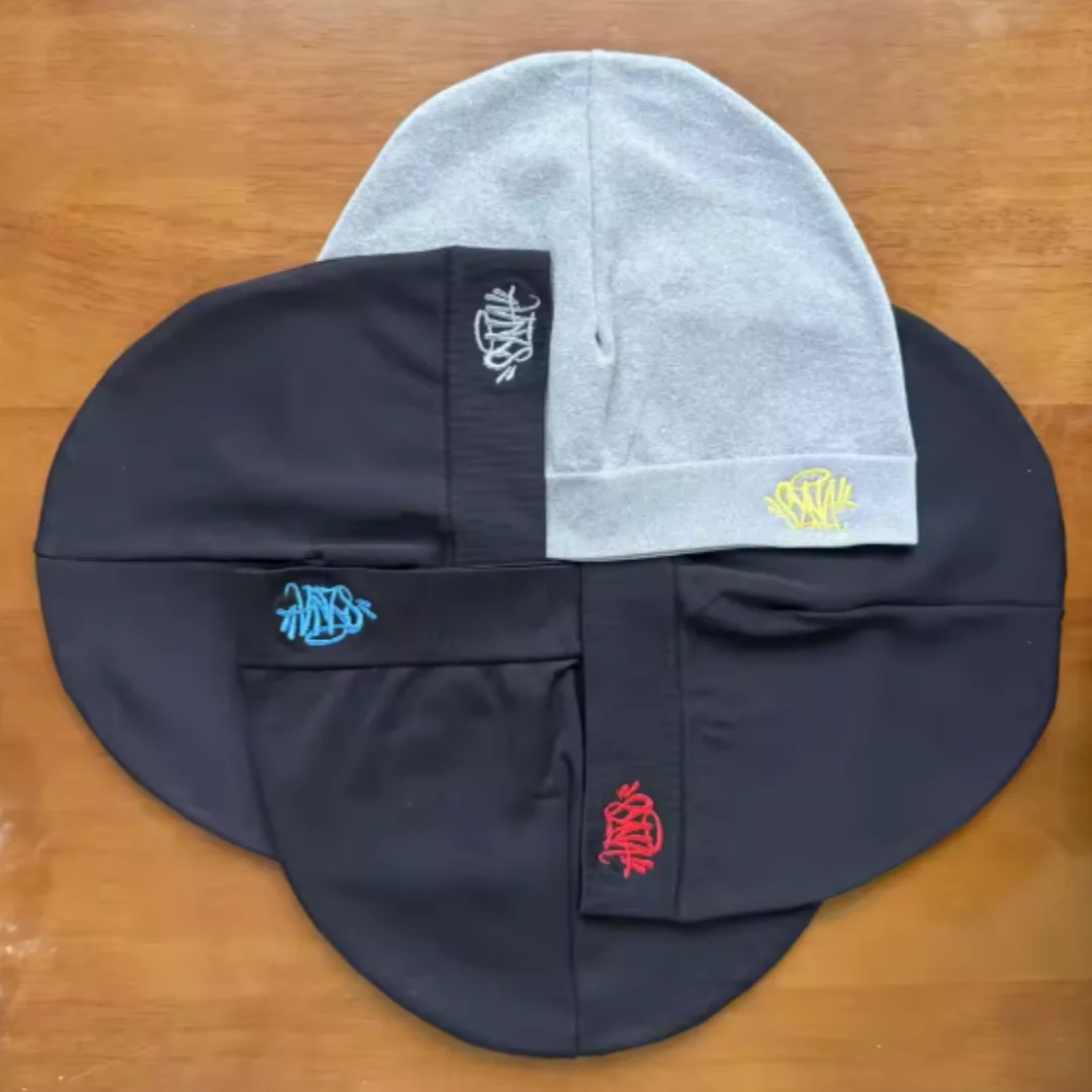 

2024SYNA Hip Hop Cold Hat Syna World Wide Pullover Hat Embroidery High Quality Double Layer Gorras Para Hombres New Street Beani