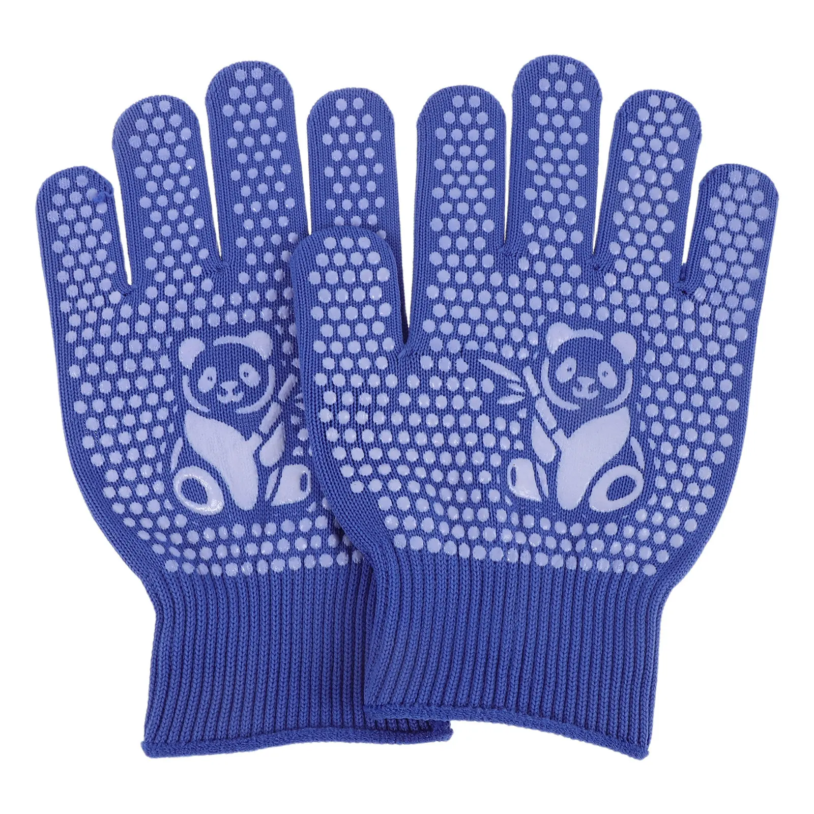6Pairs Kids Gardening Gloves Non Slip Protective Work Gloves for Children Outdoor Activities Boys Girls Ages 7-13 Blue