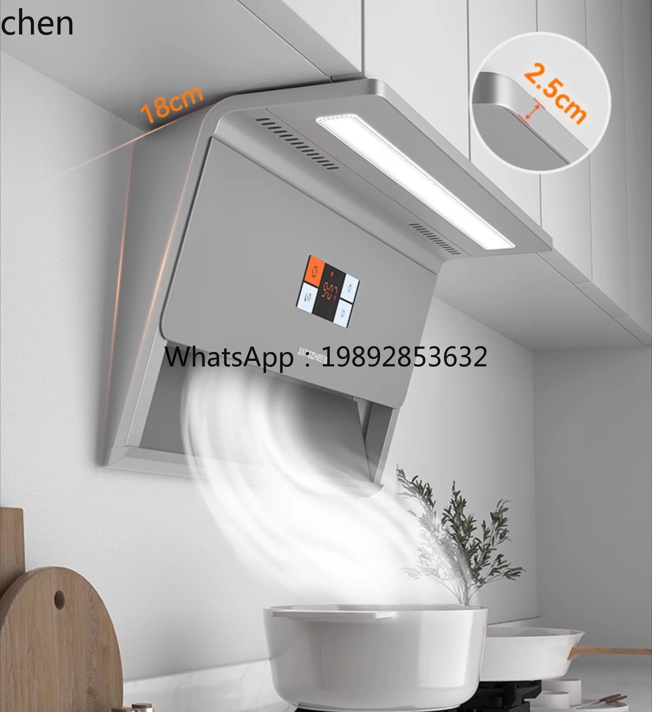 kitchen large suction top side double suction silent smoking oil suction machine stove