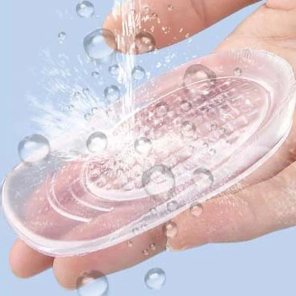 Invisible Half Cushion Heel Insoles Shockproof Foot Padding Heel Pads Transparent Heel Shock-absorber Heel Cushion Soles Travel