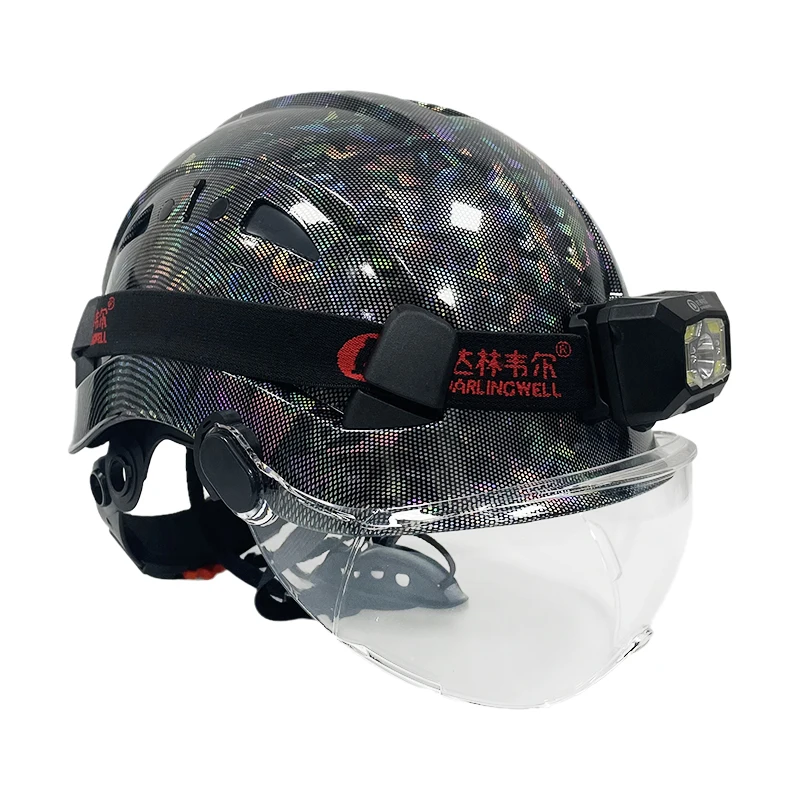 ABS Safety Helmet Construction Climbing Worker Protective Helmet Hard Hat Cap Industrial Security-Protection ANSI