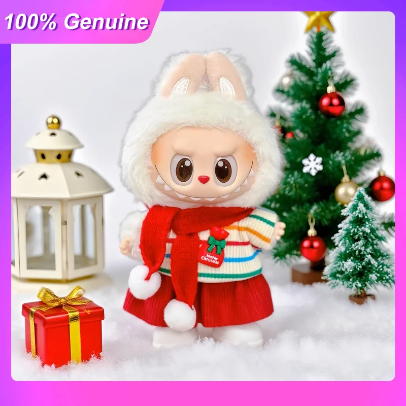 

New Suitable For Labubu Clothing V1/V2/V3 Generation 17cm Doll Christmas Costume Original New Year Christmas Doll Clothes