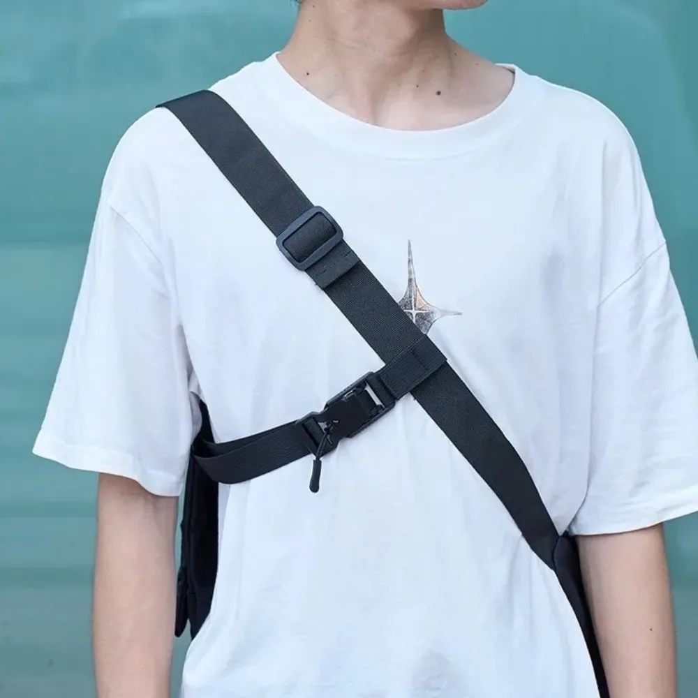 Three-point Auxiliary Backpack Stabilizer Strap Adjustable Fixing Belt Crossbody Bag Chest Strap Anti Slip Magnetic Buckle