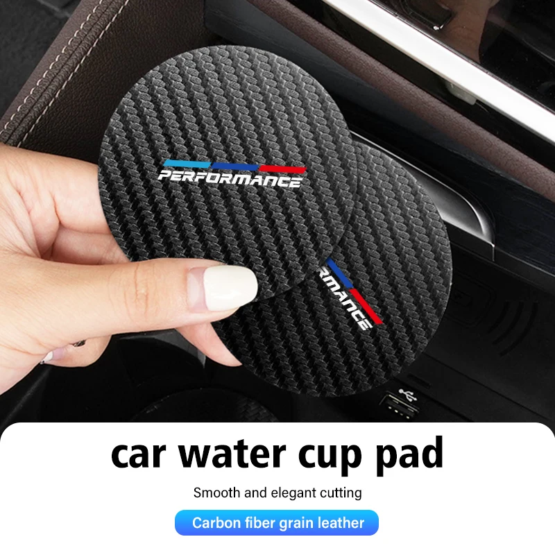 Carbon Fiber BMW Cup Holder Mats (2pcs) 4