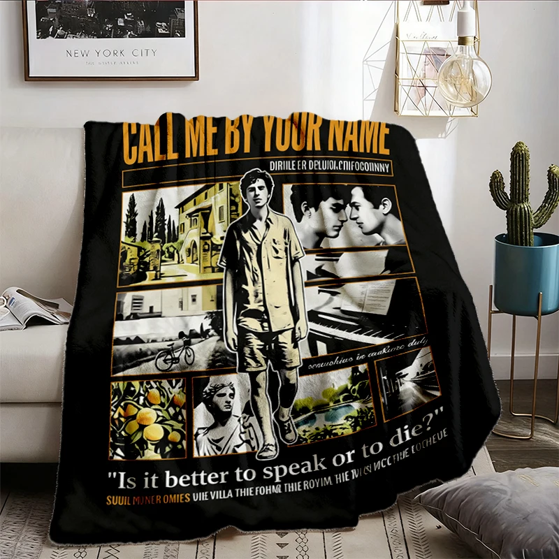 Call Me by Your Name Film Flannel Blanket, Northern Italy Summer Romance Flannel Throw