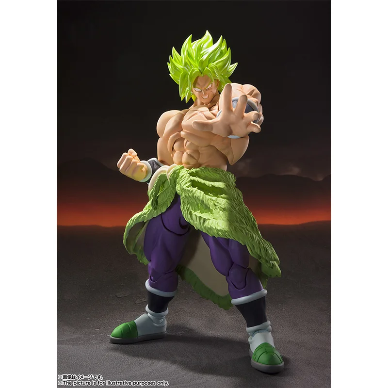 Bandai S.h. Figuarts-Figurine articulée Dragon Ball, 22cm, Broly, Super Saisuperb, Fullpower, Super Anime, Modèle original, Collection de jouets, Cadeau