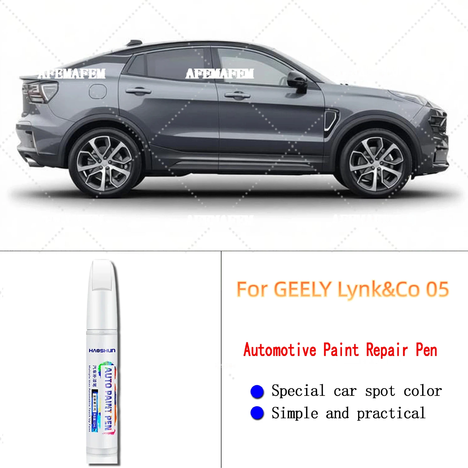 For GEELY Lynk&Co 05 Professional Paint Touch Up Pen Restores Original Factory Paint Finish Enhances Gloss Dark Green White