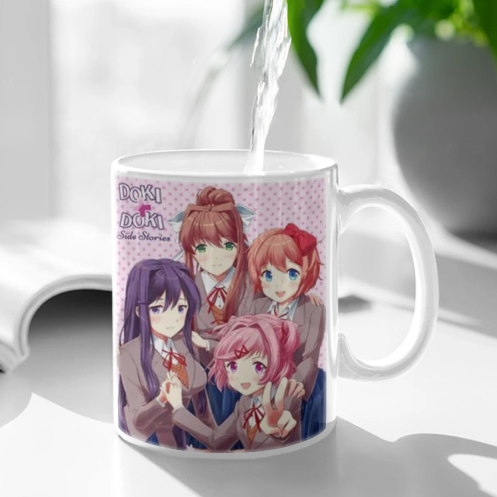 DDLC D-Doki L-Literature Free shipping Coffee Cups Ceramic cups creative cups and cute mugs Personalized Gift Cup For Tea