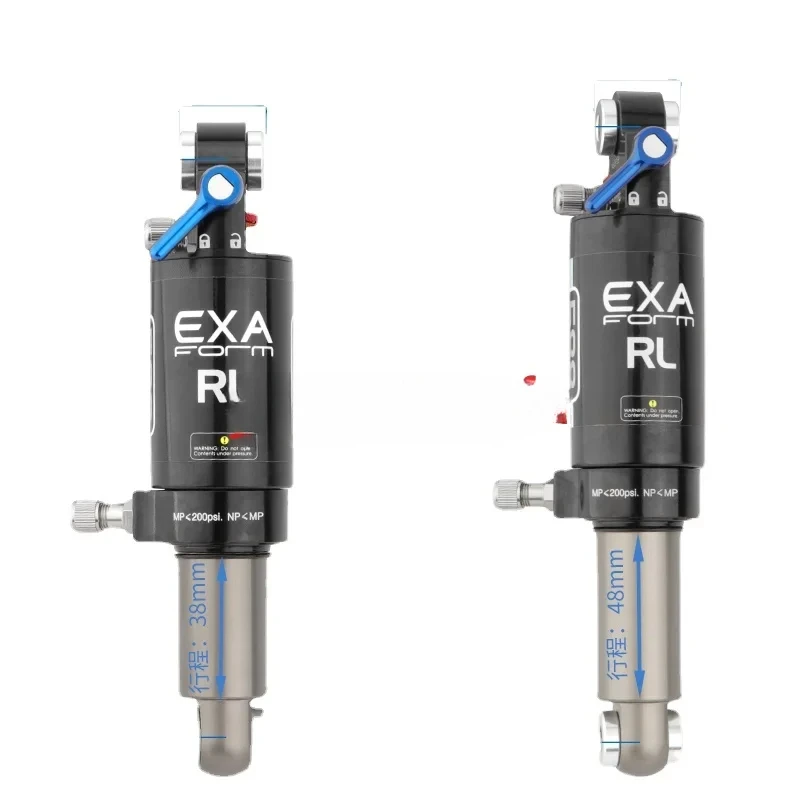 KS pneumatic shock absorber forEXAform mountain bike rear tank 165/185MM rapid descent soft tail central shock absorber