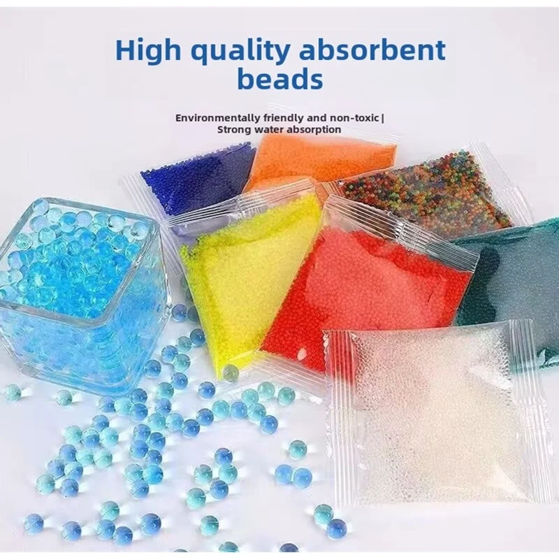 10000Pcs Hydrogel Pearl Shaped Crystal Soil Water Beads Bio 7-8MM Gel Ball For Flower/Weeding Mud Growing Magic Jelly Balls