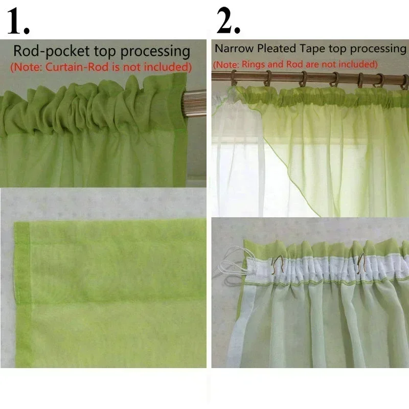 Fashion three-D Ball Pendants Style Sheer Voile Window Curtains for Bedroom Kitchen Home Decor