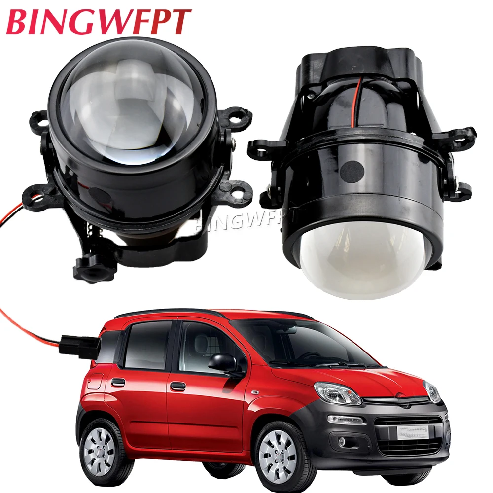 

2XFog Light PTF For Fiat Ducato 250/290 For Fiat 500 Panda Punto Sedici H11 Bixenon Projector Lens Car Lights Accessories Tuning